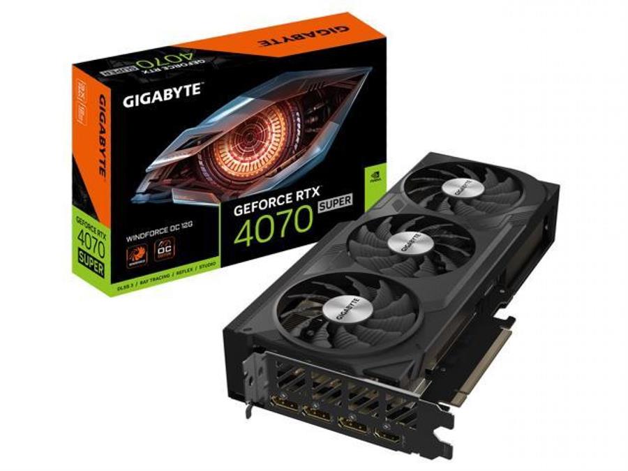 PLACA DE VIDEO GIGABYTE RTX 4070 SUPER WF3 OC 12GB