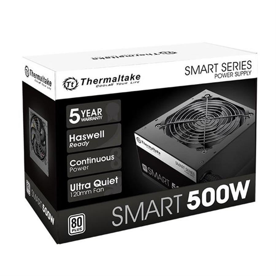 Fuente Gamer Thermaltake Smart White 500W 80 Plus