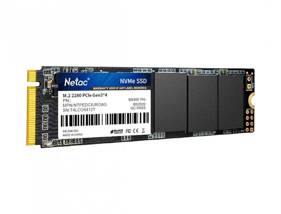 Disco Ssd Netac N930E Pro Pcle 3X4 M.2 2280 Nvme 3D Nand 512 Gb