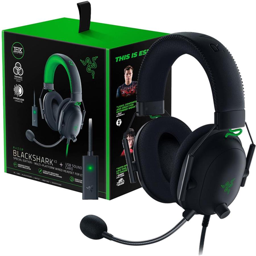 Auricular Gamer Razer Blackshark V2 Black Analog + Usb