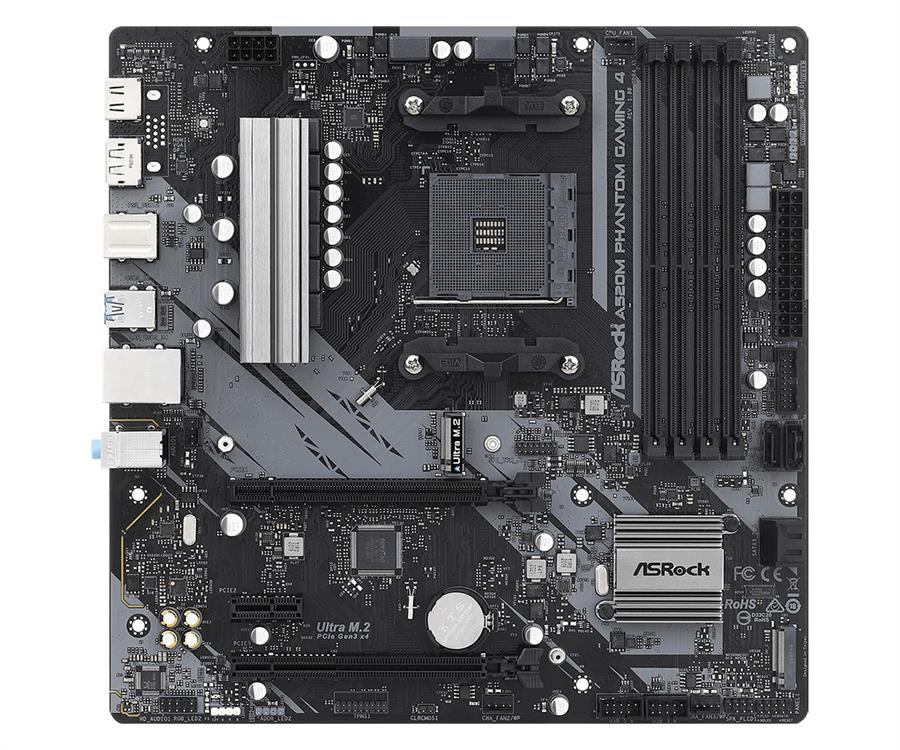 Mother Asrock (Am4) A520M Phantom Gaming 4