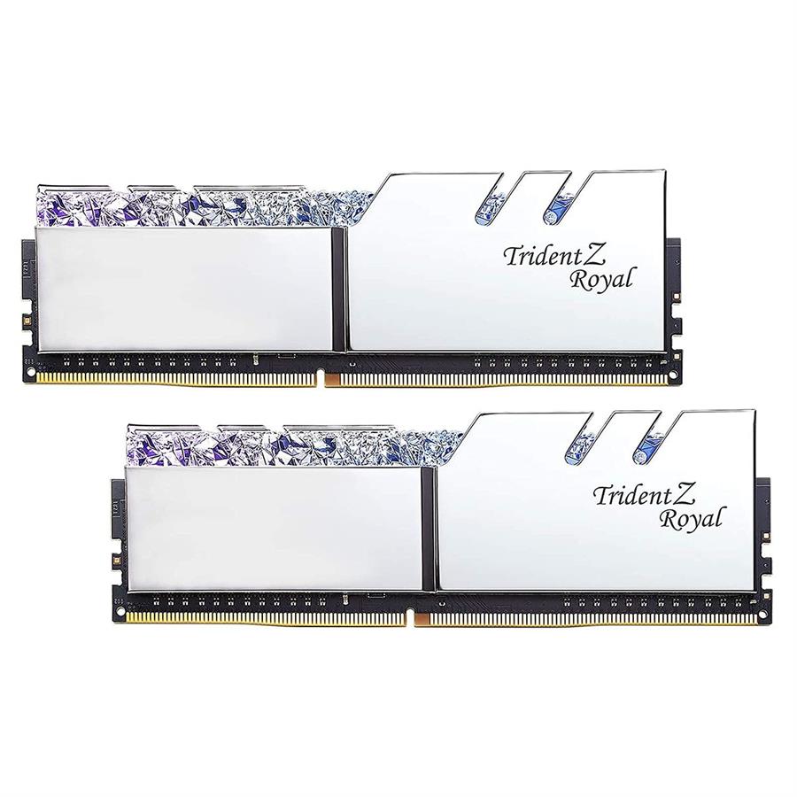 Memoria Gskill Trident Z Royal Ddr4 16 Gb 3600 Rgb Silver 2X8 1.35