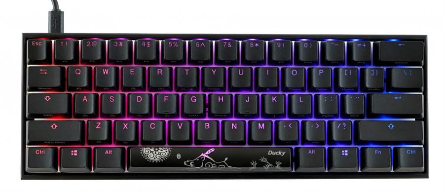 Teclado Gamer Ducky Mecha Mini V2 Rgb Kailh Box Brown Pbt Double-Shot