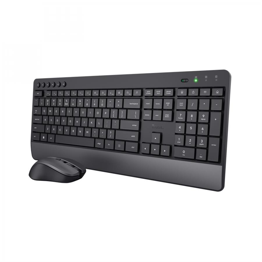 COMBO TECLADO Y MOUSE TRUST TREZO WIRELESS ECO ES