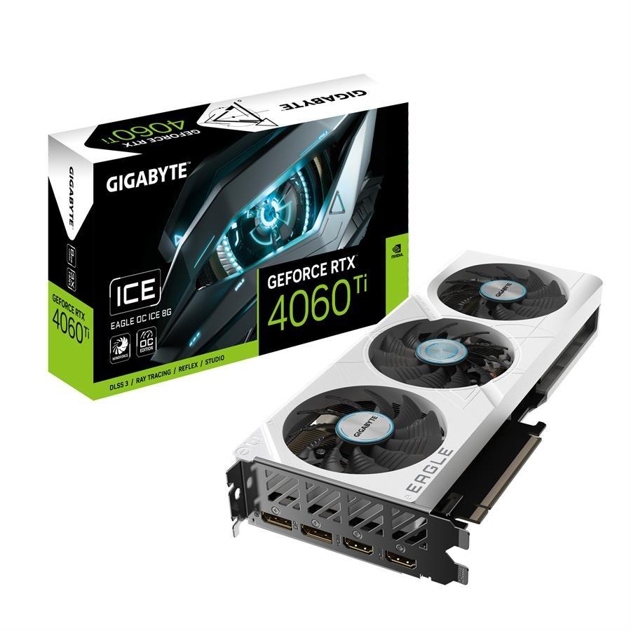 Placa De Video Gigabyte Rtx 4060Ti Eagle Ice 8Gb (White)