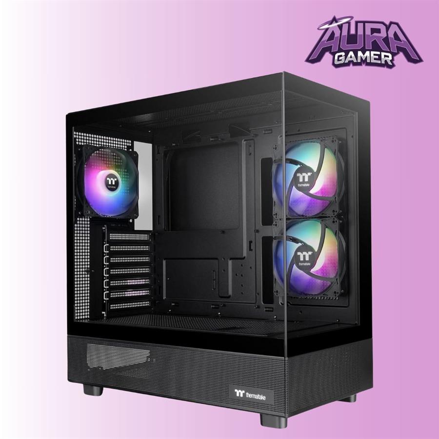 GABINETE THERMALTAKE VIEW 270 PLUS TG ARGB BLACK TEMPERED GLASS