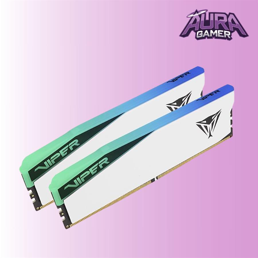 Memoria Patriot Ddr5 Viper Elite 5 32Gb 6200 Mhz Rgb Cl42 White Dual Kit Pe000939